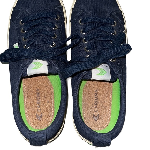 Cariuma Women’s OCA Low Blue Canvas Lace Up Shoe Casual Size 8.5 / Men’s 7 - Picture 4 of 10